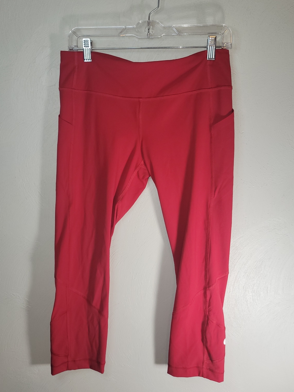 Lululemon Pace Rival Crop Leggings - Womens Size 8 - Red